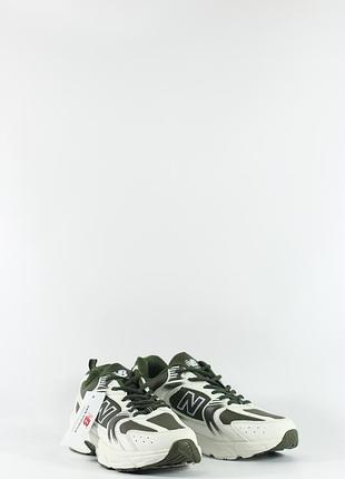 New balance 530 khaki white (шкіра)