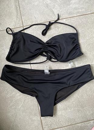 Чорний роздільний купальник victoria’s secret