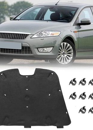 Шумоізоляційна кришка капота ford mondeo mk4 07-15 + комплект 11 spinek 1750331