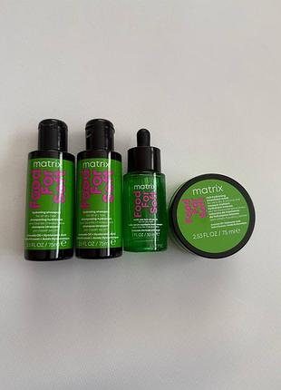 Набір matrix food for soft 2 шт шампунь 75 мл, маска 75 мл, масло 30 мл