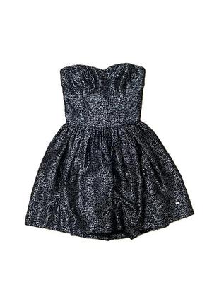 💎 superdry premium — стрейч-сукня з металевим жакардом | xs/s