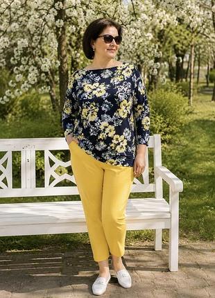 Bonmarché нова трикотажна туніка в квітах великий розмір 22 3xl-6xl