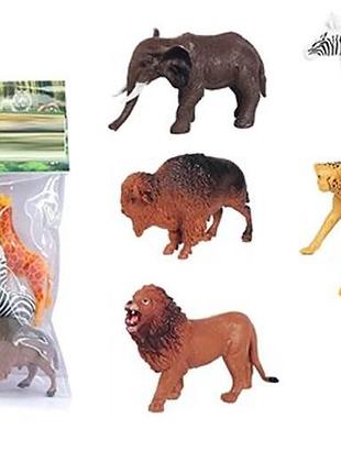 Набор диких животных 246-1 в шарик 6шт. р.28x5x20,5 см yg toys