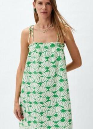 H&amp;m летнее платье яркое на бретелях р s