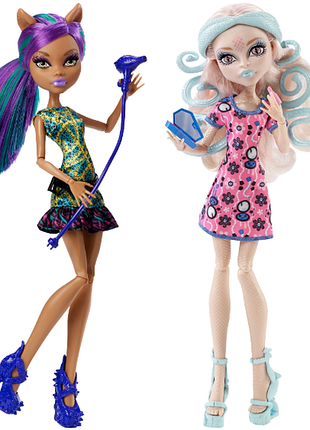 Monster high набор ckd05 scare and makeup clawdeen wolf viperine gorgon