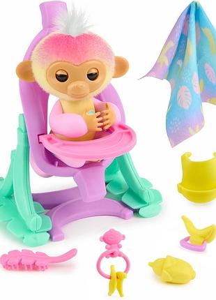 Wowwee fingerlings интерактивный набор обезьянка 2023 3125 interactive baby monkey nursery jas