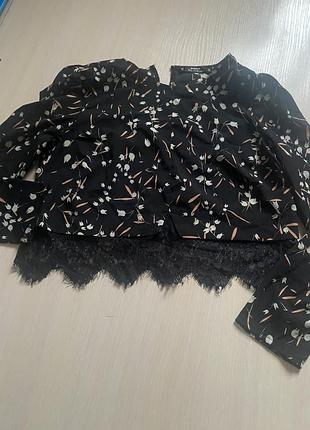 Топ блуза з мереживом petites
