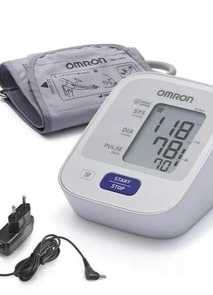 Автоматический тонометр с адаптером оmron m2 basic hem-7121-aru