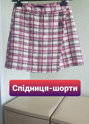 Юбка-шорты мини короткие шорты юбка твидовые юбка-шорты mohito 36
