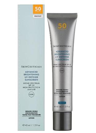 Солнцезащитный крем для лица spf 50 skinceuticals advanced brightening uv defense, 40 мл
