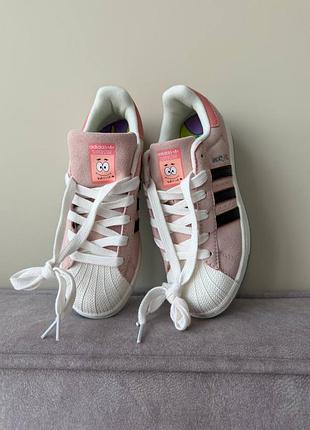 👟 кросівки adidas superstar  originals x spongebob  'patrick' premium         / наложка bs👟