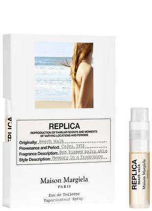 Пробник maison martin margiela beach walk