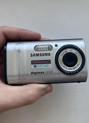 Вінтажний фотоаппарат y2k камера 2000х samsung ccd digimax a503