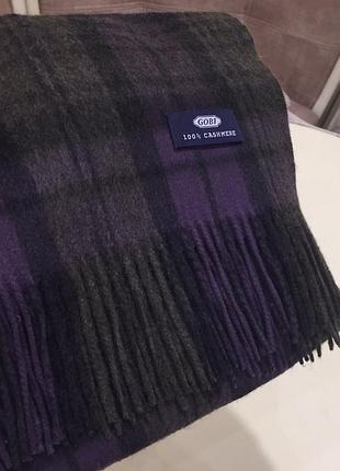 Новый.шарф из кашемира брендовый gobi premium mongolian cashmere scarf oriгинал.