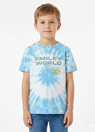 🌊👕 мега-крутая футболка тай-дай от george из лимитированной коллаборации smiley world! ☀️✨