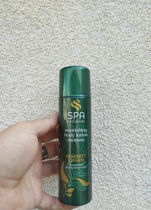 Питательный лосьон-мусс для тела spa exclusives serenity charm 150 мл с ароматом гваякового дерева