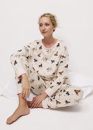 Пижама m&amp;s трикотаж хлопок 100% р.l