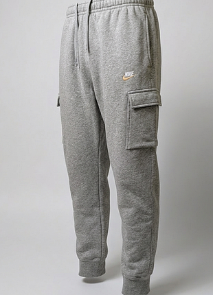 Мужские спортивные карго брюки nike men's club men`s fleese cargo pant, сша размер xl ( наш 54-58) состояние новых!