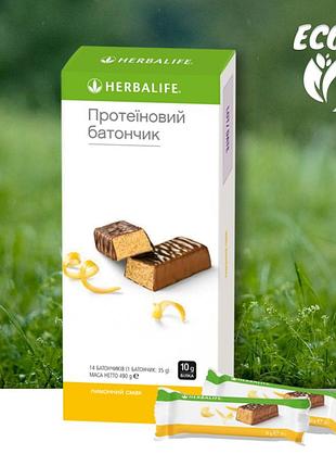 Протеїнові батончики з лимонним смаком гербалайф herbalife