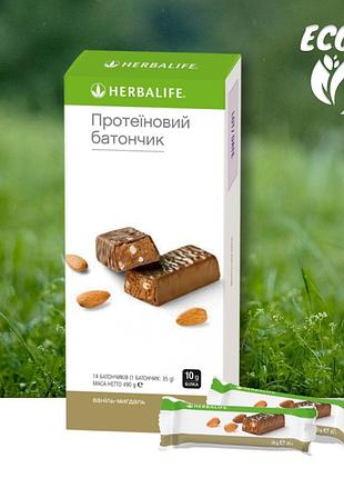 Протеїнові батончики зі смаком ваніль- мигдаль гербалайф herbalife