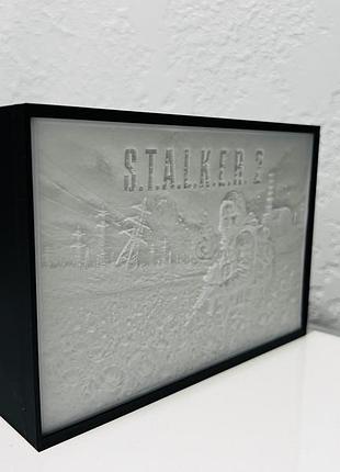 Rgb светильник s.t.a.l.k.e.r. 2 | led ночник для геймера | декоративная лампа 3d печать