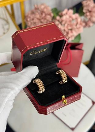 Брендовые серьги, позолота au750
