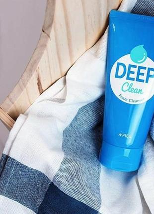 Пенка для глубокого очищения a'pieu deep clean foam cleanser