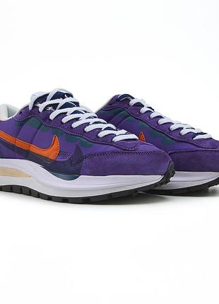 👟 кросівкиnike x sacai vaporwaffle purple         / наложка bs👟