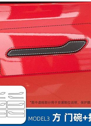 Бронеплівка на ручки та під ручки tesla model 3