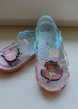 Силиконовые босоножки для девочки disney, размер 79 5 (наш 21,5)