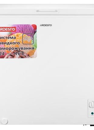 Морозильный сундук ardesto frm-200mch белый 198 л класс a+ механическое управление режим холодильника (frm-200mch)