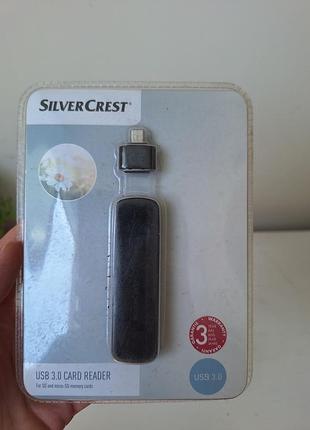 Новий картридер silvercrest usb 3.0 (sd/microsd) + otg адаптер