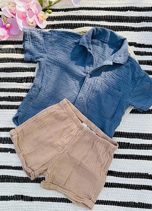 Мусліновий костюм,2/3 роки, h&m