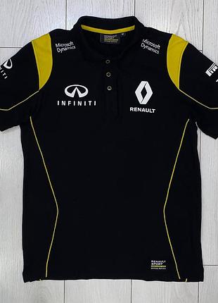 Мужское официальное хлопковое поло renault sport formula 1 official team size m