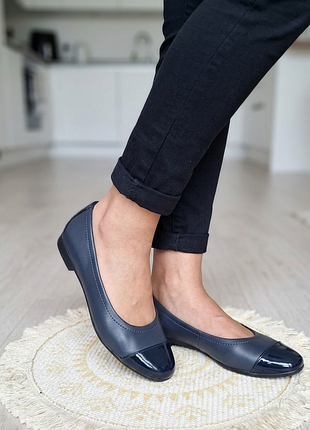 Балетки туфли clarks 39 25.2cm ш8.2см
