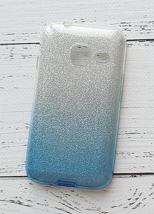 Чехол для samsung galaxy j1 mini 2016 (j105) силиконовый, пластиковый, синий