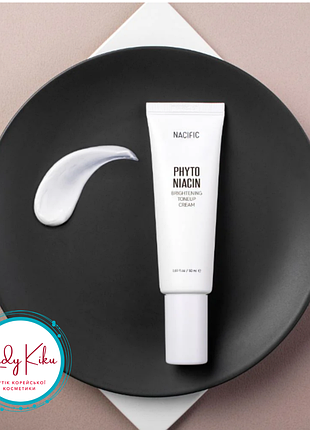 Осветляющий тонизирующий крем nacific phyto niacin brightening tone-up cream, 50мл