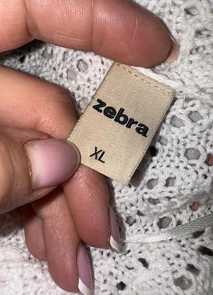 Ажурна кофта zebra, xl 3
