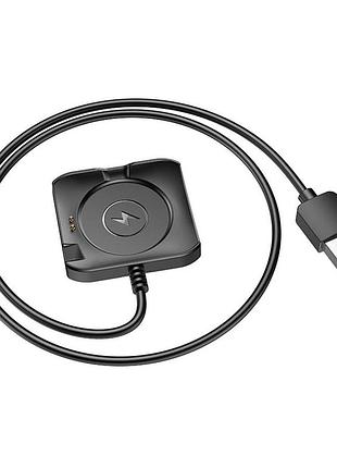 Магнитный usb кабель для зарядки смарт часов hoco y28 60 см black (37047_3610139)