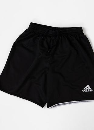 Чоловічі, спортивні шорти adidas у чорному кольорі з технологією climalite для комфортного тренування та активного відпочинку. легка, дихаюча з