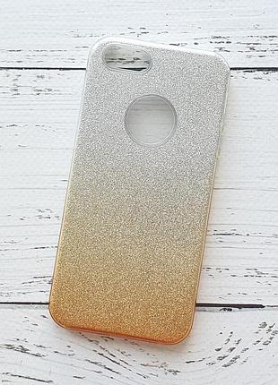 Чохол для iphone 5, iphone 5s, iphone se силіконовий, пластиковий, золотистий