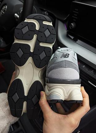 Мужские кроссовки new balance 9060 светло-серые