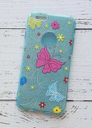 Чехол для iphone 6, iphone 6s силиконовый, пластиковый, синий, hoco