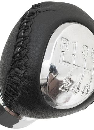 Mazda 3 bk 03-08 ручка кпп чорна шкіра 6 передач 323/323f