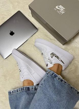Nike air force 1 low molten metal silver
