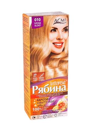 Стійка крем-фарба для волосся acme color горобина 10 блонд