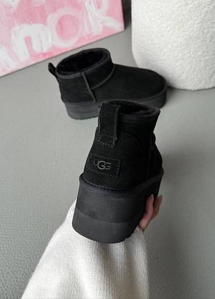 Ugg ultra mini platform black premium