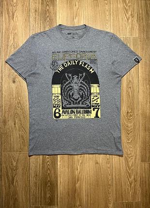 Футболка levi's сіра з принтом euphoria xl-xxl