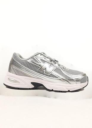 Кроссовки мужские new balance 740 темно серые с серебром демисезонные весна-лето-осень кожа текстиль размер 41-45 новые 11725