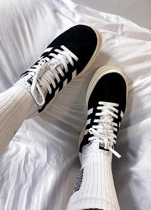 Adidas gazelle bold black white